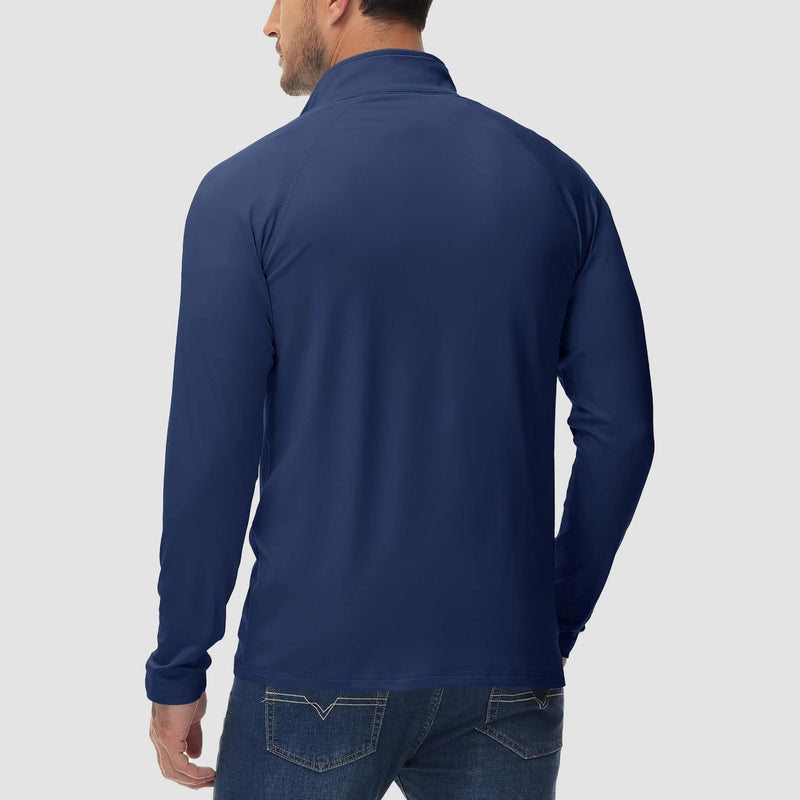 Men's Fleece-Lined Quarter Zip Pullover Sweatshirt 3