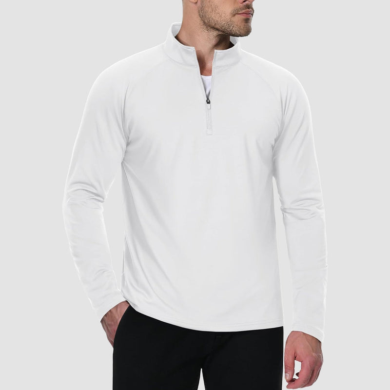 Men's Fleece-Lined Quarter Zip Pullover Sweatshirt 7