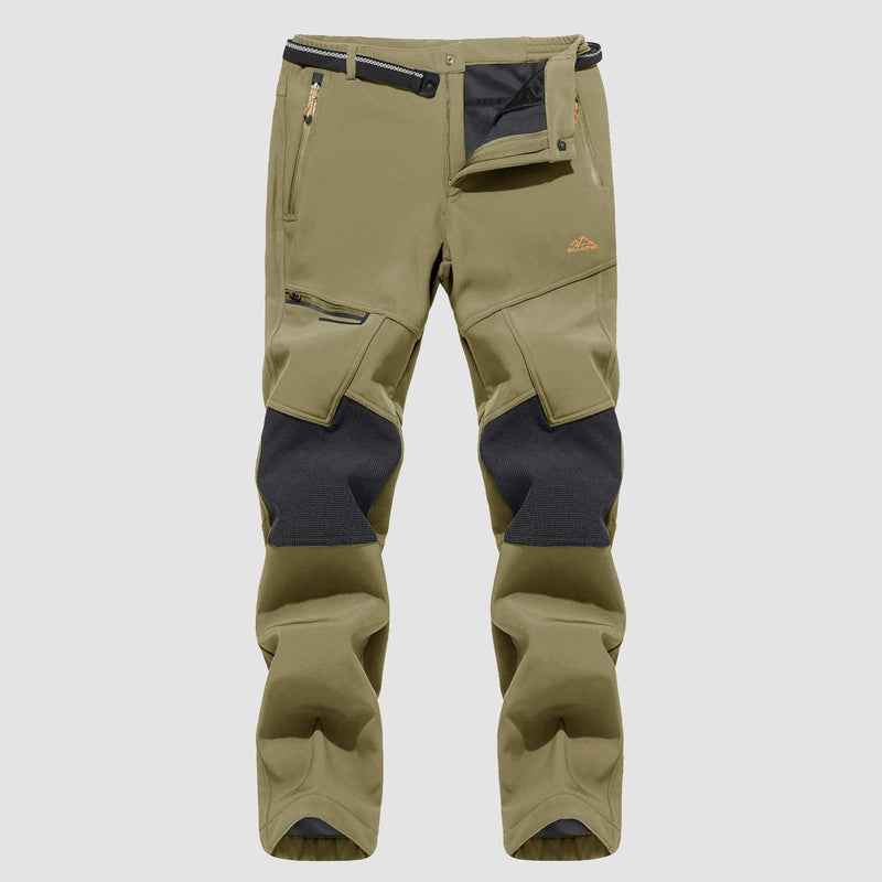 Men's Fleece-Lined Ski Pants - Water-Resistant, 4 Zip Pockets 10
