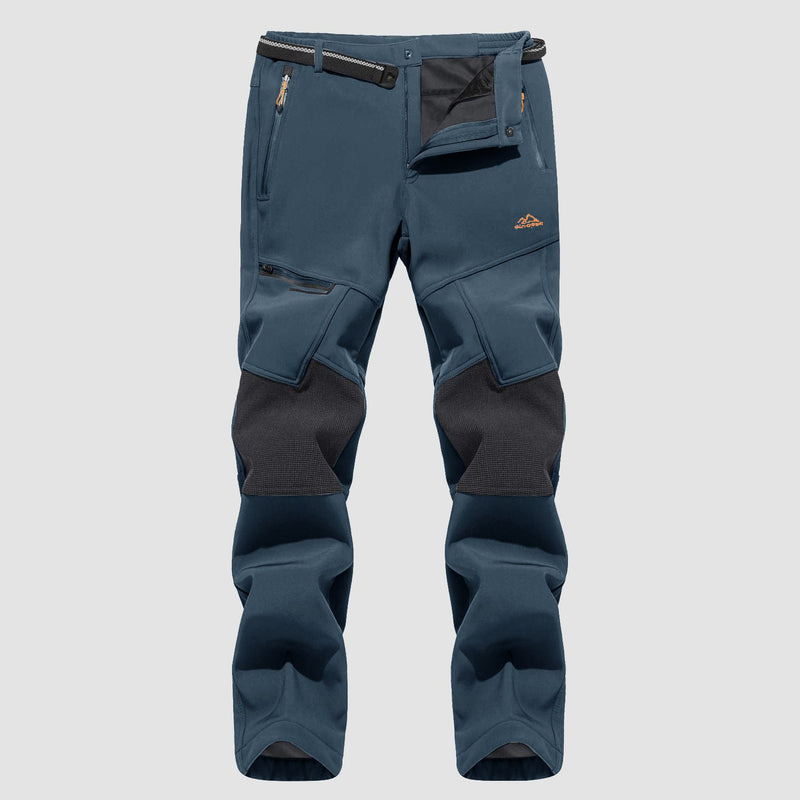 Men's Fleece-Lined Ski Pants - Water-Resistant, 4 Zip Pockets 13