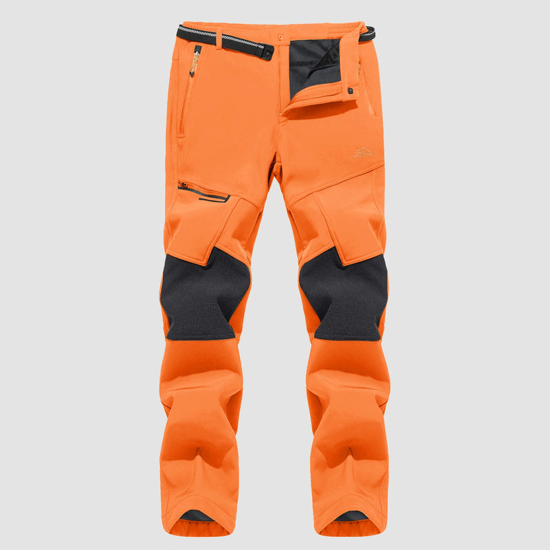 Men's Fleece-Lined Ski Pants - Water-Resistant, 4 Zip Pockets 18