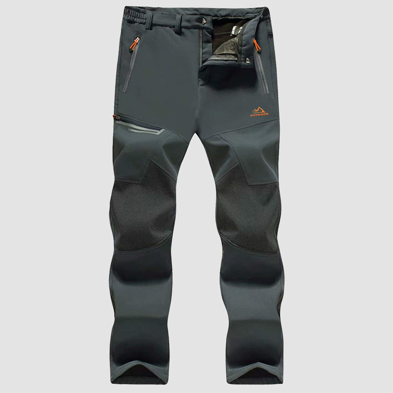 Men's Fleece-Lined Ski Pants - Water-Resistant, 4 Zip Pockets 22