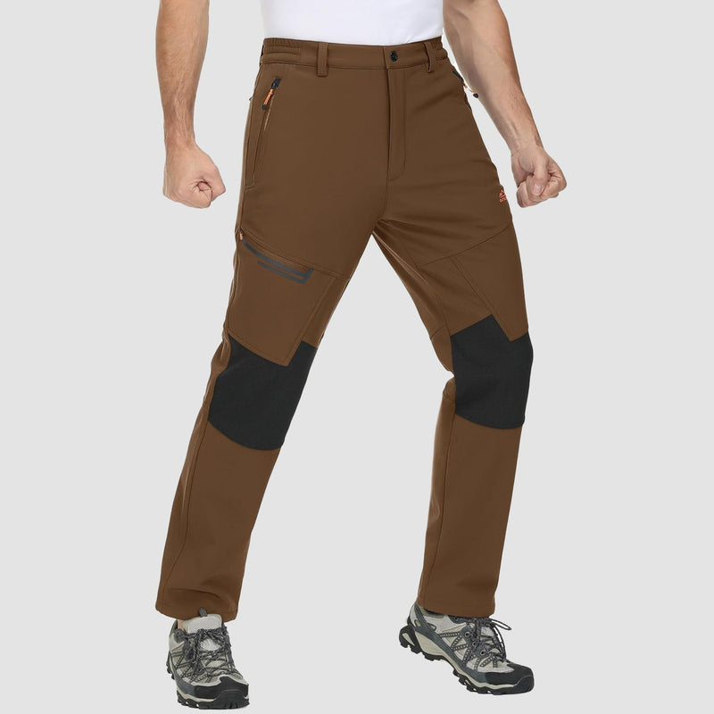 Men's Fleece-Lined Ski Pants - Water-Resistant, 4 Zip Pockets 8