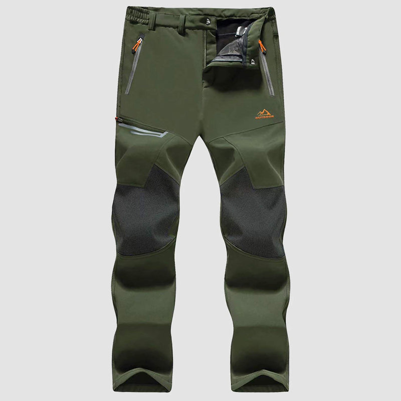 Men's Fleece-Lined Ski Pants - Water-Resistant, 4 Zip Pockets 9