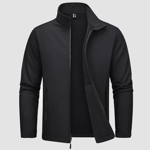 Men's Fleece-Lined Softshell Jacket, Waterproof & Windproof