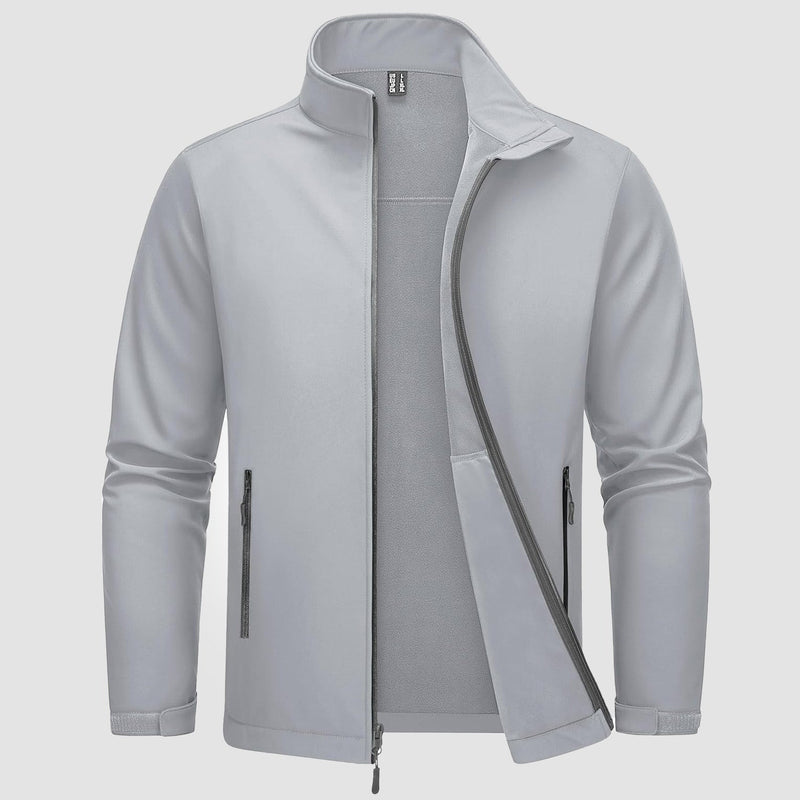 Men's Fleece-Lined Softshell Jacket, Waterproof & Windproof