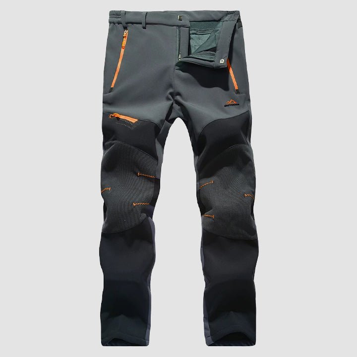 Men's Fleece-Lined Softshell Pants, Water-Resistant for Outdoors 2