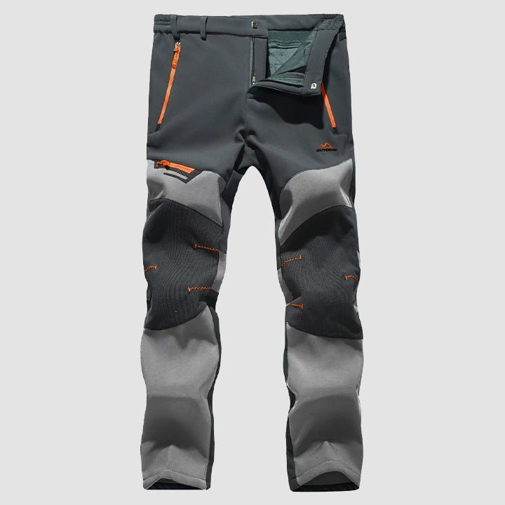 Men's Fleece-Lined Softshell Pants, Water-Resistant for Outdoors 3