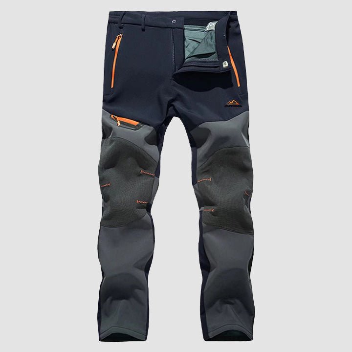 Men's Fleece-Lined Softshell Pants, Water-Resistant for Outdoors 4