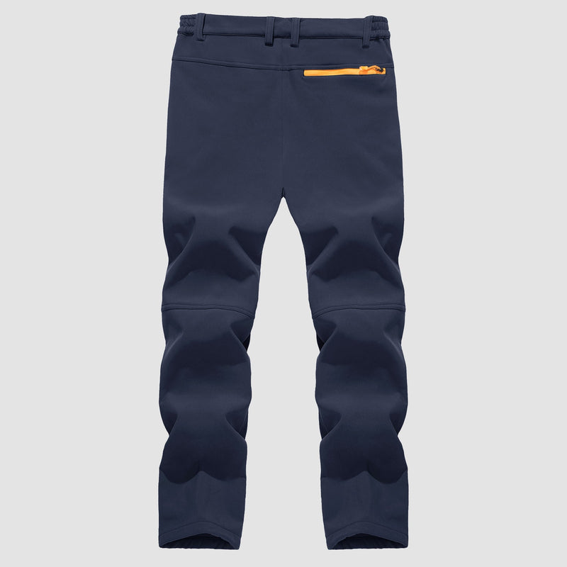 Men's Fleece Lined Softshell Pants Water Resistant Ski Pants 7
