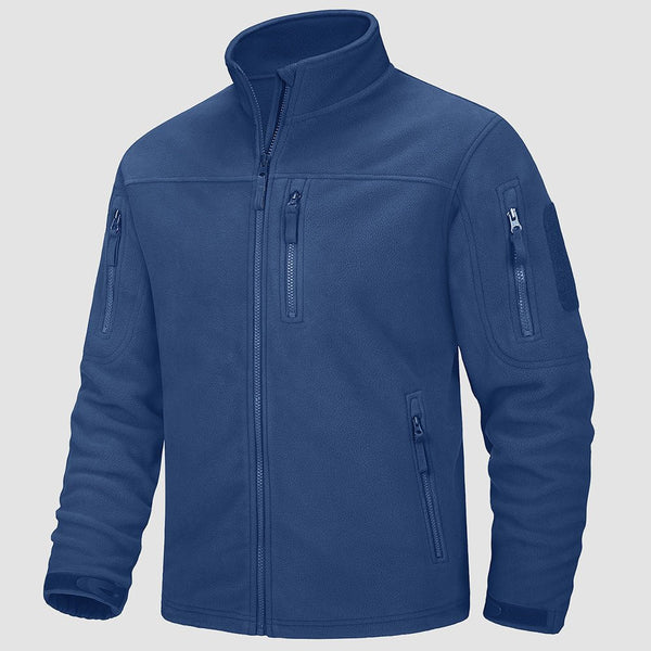 Men's Fleece Tactical Jacket Stand Collar Military Field Jackets