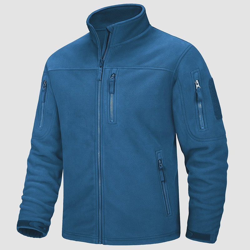 Men's Fleece Tactical Jacket Stand Collar Military Field Jackets