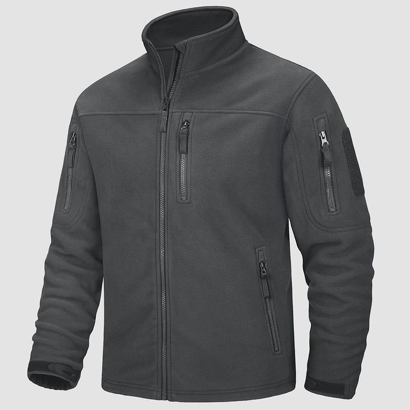 Men's Fleece Tactical Jacket Stand Collar Military Field Jackets