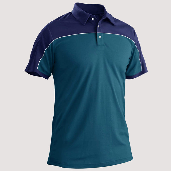 Men's Golf Polo Shirts Quick Dry Contrasting colors 0