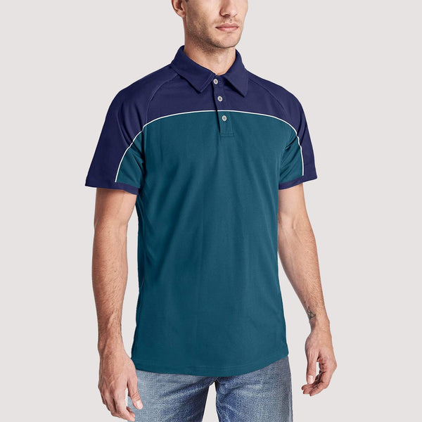 Men's Golf Polo Shirts Quick Dry Contrasting colors 1