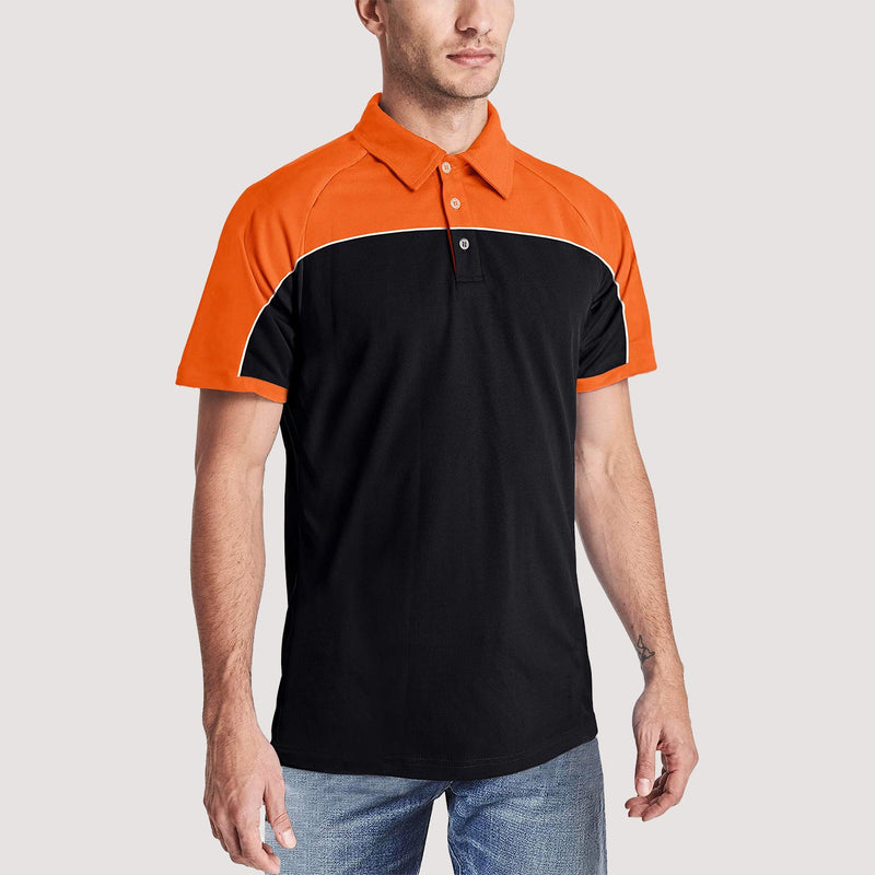 Men's Golf Polo Shirts Quick Dry Contrasting colors 2