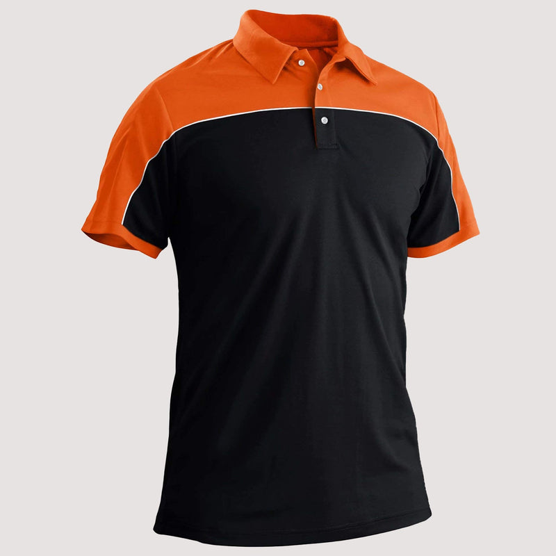 Men's Golf Polo Shirts Quick Dry Contrasting colors 3