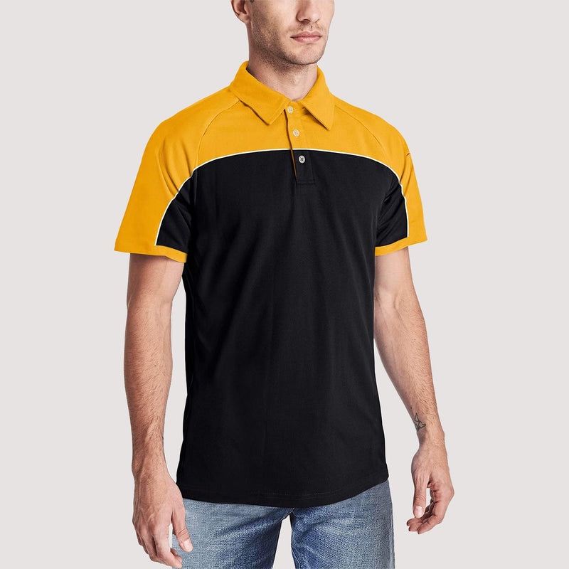Men's Golf Polo Shirts Quick Dry Contrasting colors 4