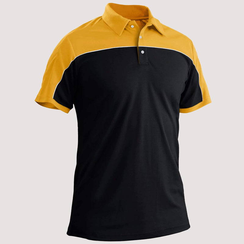 Men's Golf Polo Shirts Quick Dry Contrasting colors 5