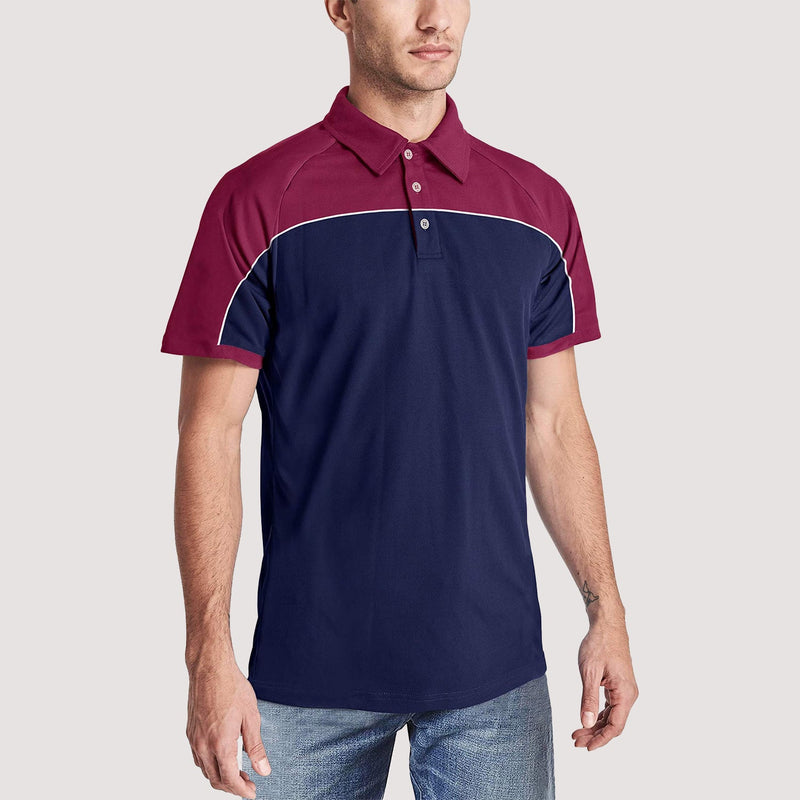 Men's Golf Polo Shirts Quick Dry Contrasting colors 8
