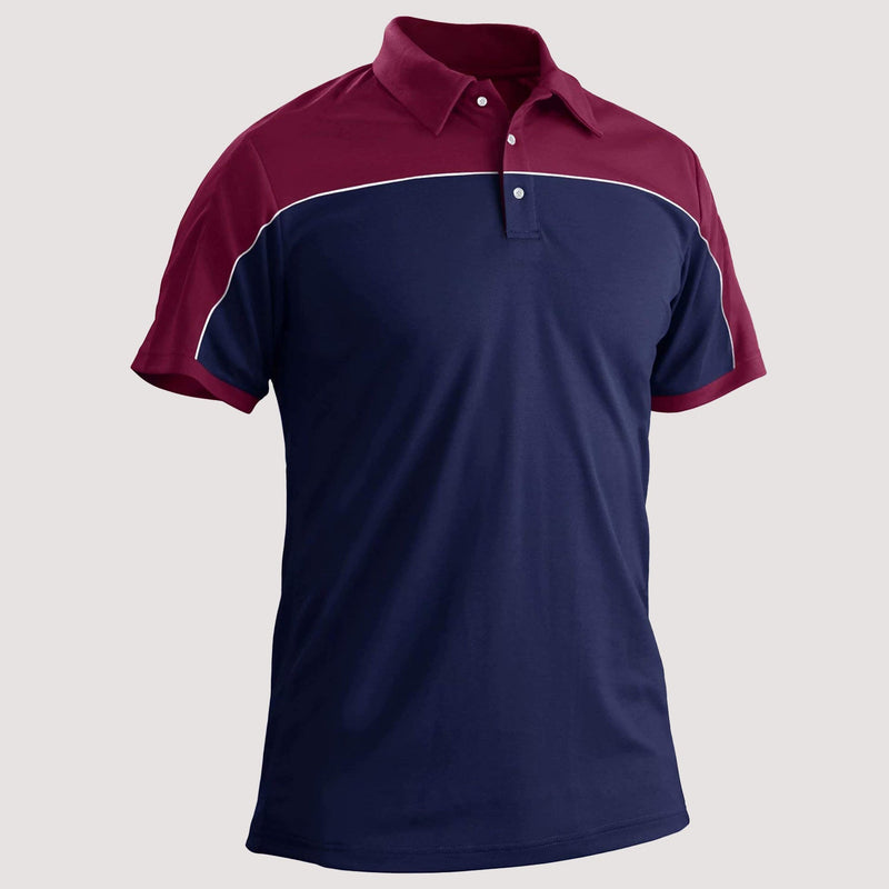 Men's Golf Polo Shirts Quick Dry Contrasting colors 9