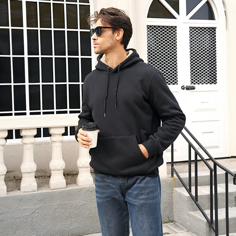 Men's Hoodie Sweater Fleece Pullover Hoodies Sweatshirt 3