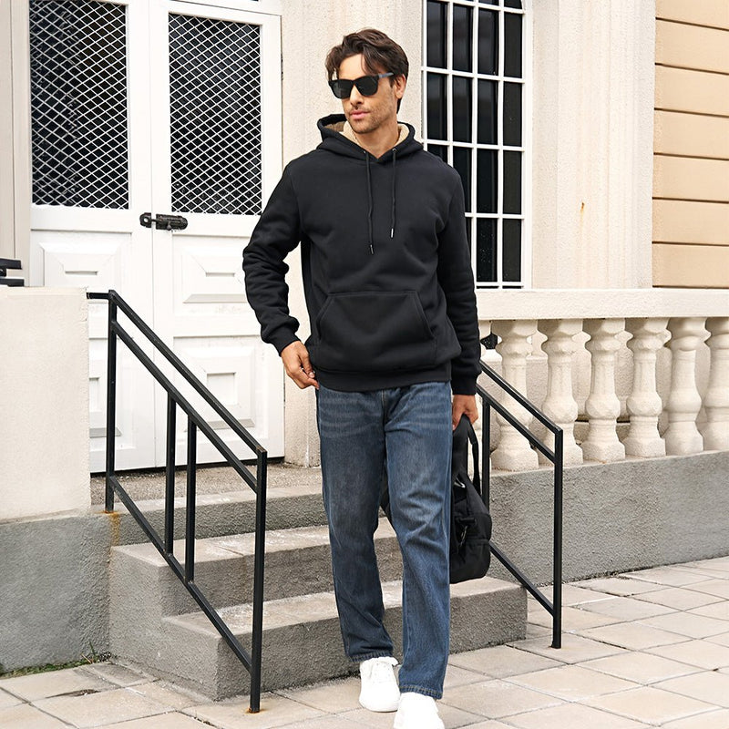 Men's Hoodie Sweater Fleece Pullover Hoodies Sweatshirt 4