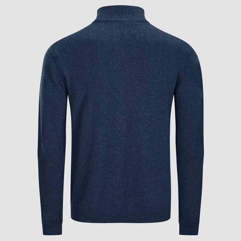 Men's Knitted Turtleneck Sweater - 1/4 Zip Pullover 7