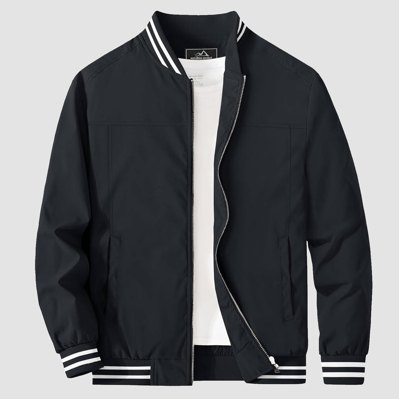 Men's Lightweight Bomber Jacket Casual Windbreaker