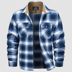 Men's Lightweight Flannel Shirt Jacket 0