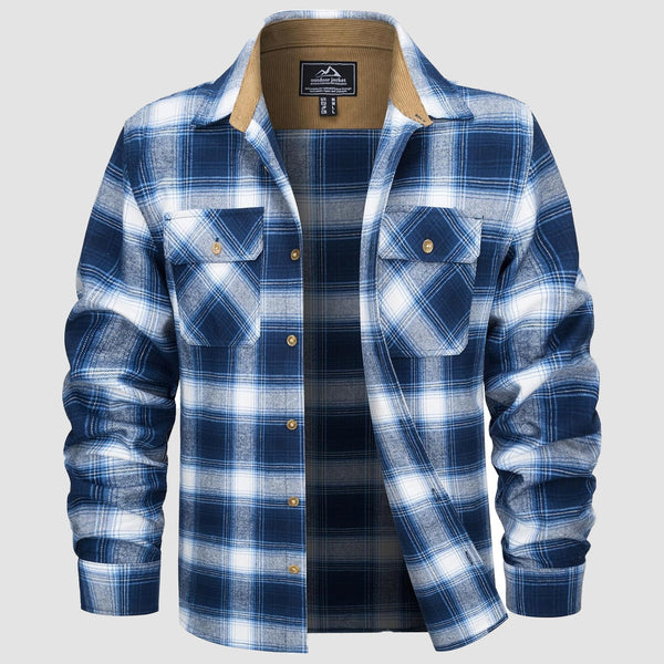 Men's Lightweight Flannel Shirt Jacket 0