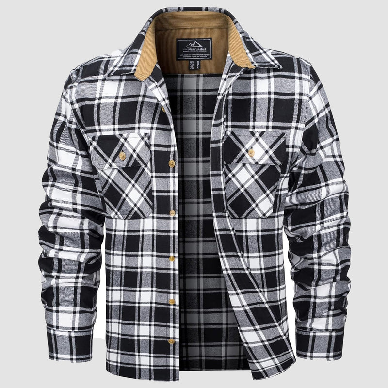 Men's Lightweight Flannel Shirt Jacket 14