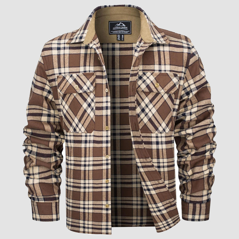 Men's Lightweight Flannel Shirt Jacket 8