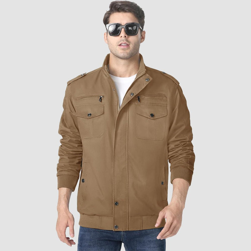 Men's Lightweight Tactical Cargo Jackets Combat Jacket