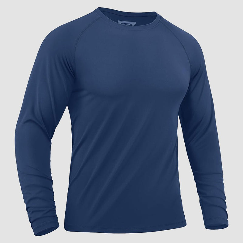 Men's Long Sleeve Rash Guard UPF 50+ Athletic Swim Shirt 10