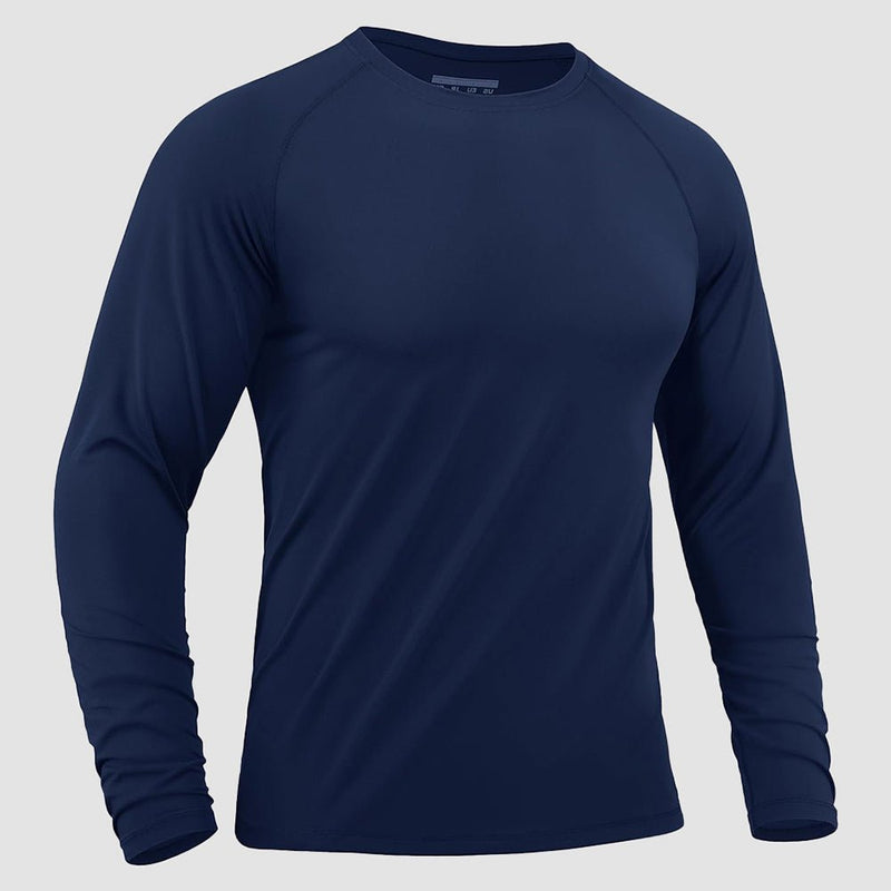 Men's Long Sleeve Rash Guard UPF 50+ Athletic Swim Shirt 12