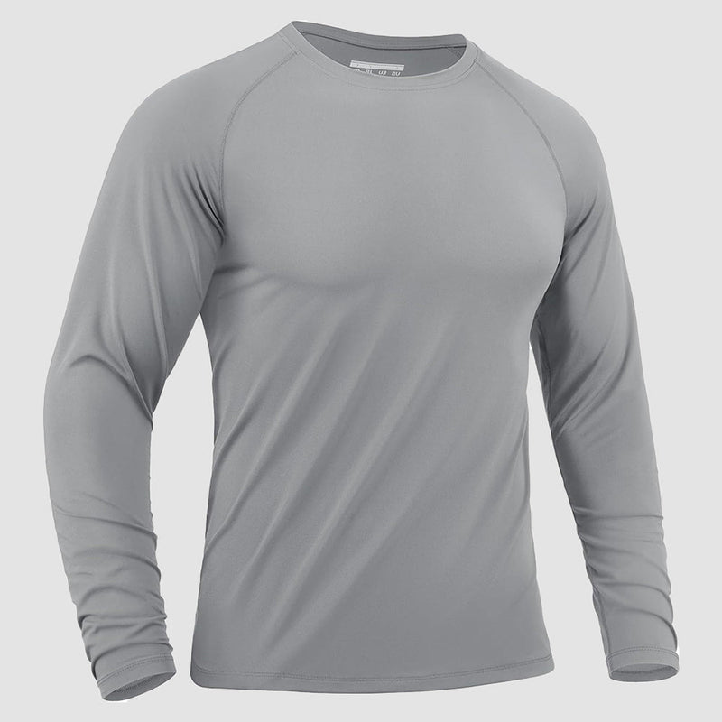 Men's Long Sleeve Rash Guard UPF 50+ Athletic Swim Shirt 13
