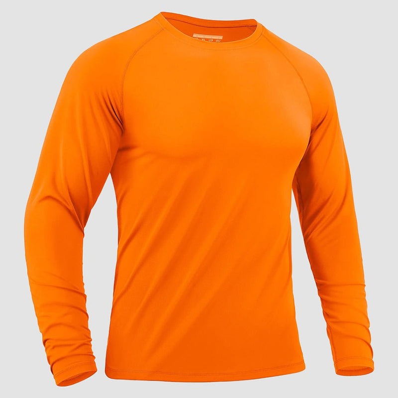 Men's Long Sleeve Rash Guard UPF 50+ Athletic Swim Shirt 9