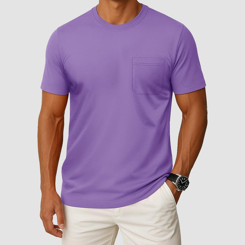Men's Pocket T-Shirt UPF 50+ Lightweight Summer Crewneck 12