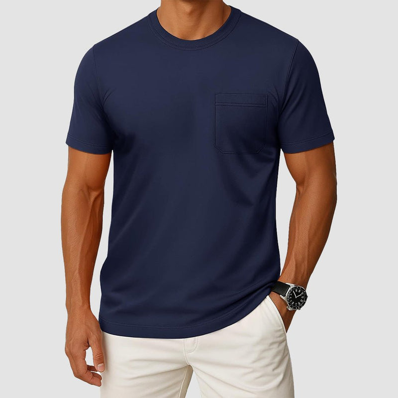 Men's Pocket T-Shirt UPF 50+ Lightweight Summer Crewneck 21
