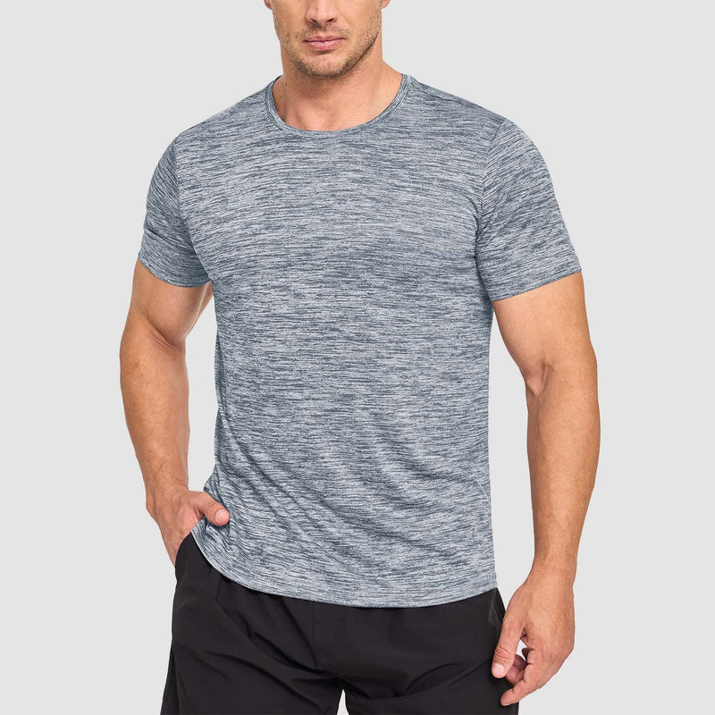 Men's Quick-Dry Athletic T-Shirt Short Sleeve Crew Neck 7
