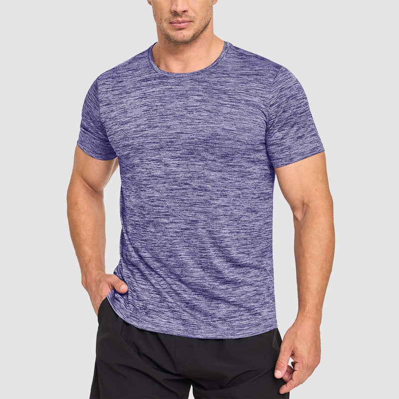 Men's Quick-Dry Athletic T-Shirt Short Sleeve Crew Neck 9