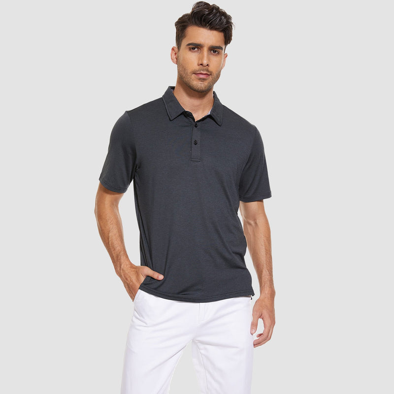 Men's Quick-Dry Performance Polo Golf Shirt