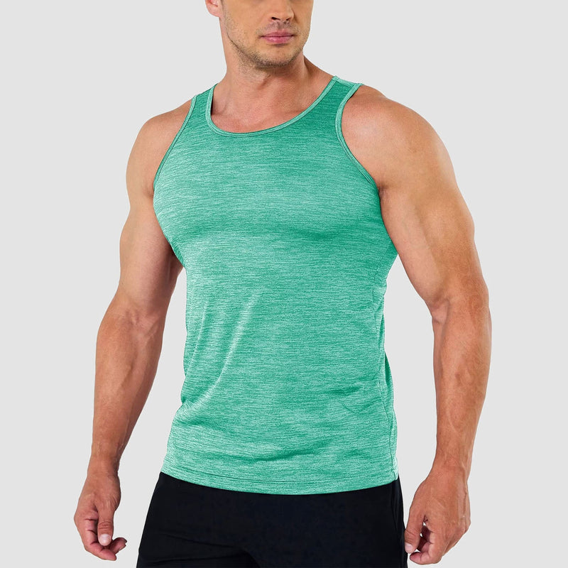 Men's Quick-Dry Workout Tank Top Sleeveless Gym Shirt 11