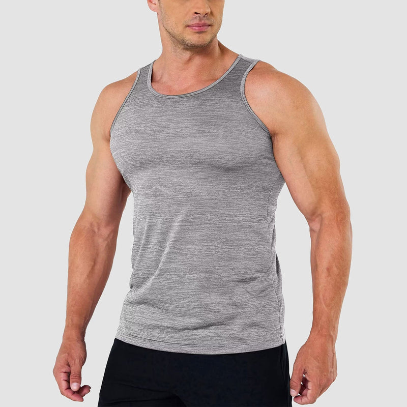 Men's Quick-Dry Workout Tank Top Sleeveless Gym Shirt 13