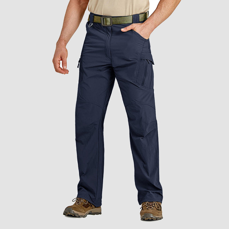 Men's Quick Dry Hiking Pants - 9 Pockets Cargo Trousers 2