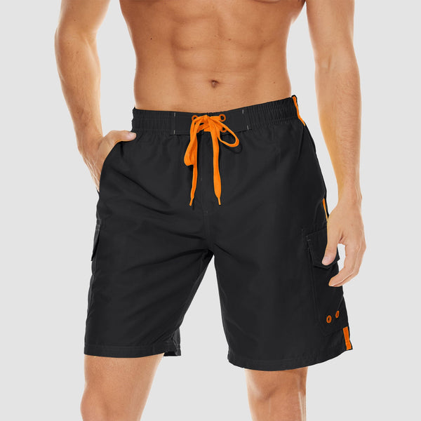 Men's Quick Dry Swim Trunks - Mesh Liner, 4 Pockets 0