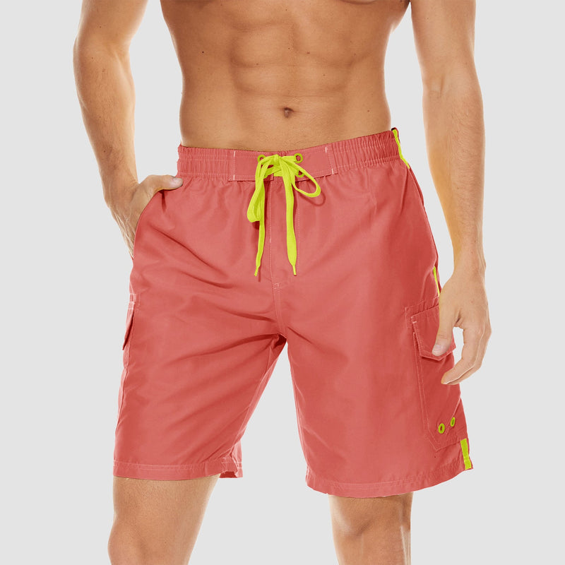 Men's Quick Dry Swim Trunks - Mesh Liner, 4 Pockets 11