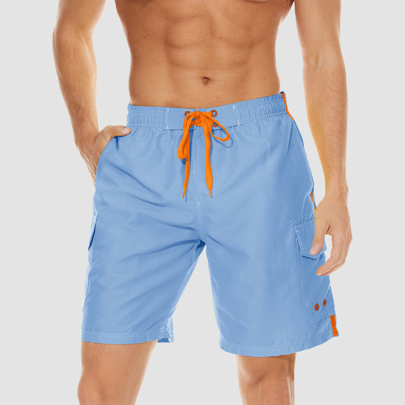 Men's Quick Dry Swim Trunks - Mesh Liner, 4 Pockets 12
