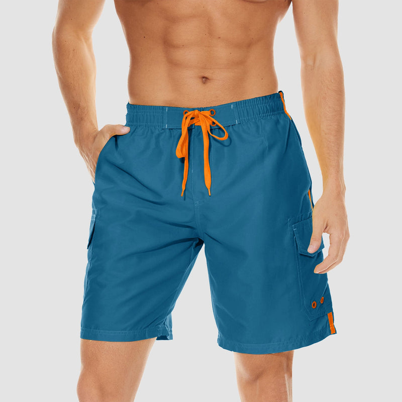 Men's Quick Dry Swim Trunks - Mesh Liner, 4 Pockets 13